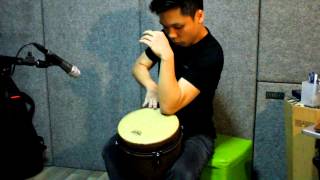 Remo Djembe Solo Contemporary  Earth Demo [upl. by Janie]