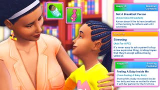 NEW REALISTIC LIFE amp PREGNANCY MOD  THE SIMS 4  MOD REVIEW [upl. by Jaela]