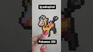 Girafarig Beads perlerbeads pixelart pixelartist pokemon girafarig [upl. by Varion]