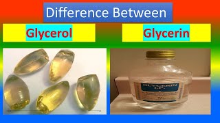 Difference Between Glycerol and Glycerin [upl. by Leia]