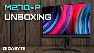 GIGABYTE M27QP Gaming Monitor  Official Unboxing [upl. by Gabe]