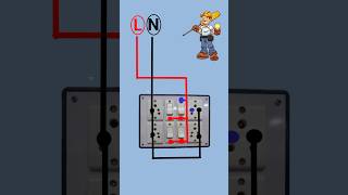 How to Connect wire in Extension Board  4 Socket 4 Switch Board wiring Connection electric viral [upl. by Adikam]