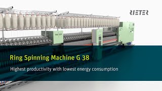 Rieter Ring Spinning Machine G 38 [upl. by Aicelav184]