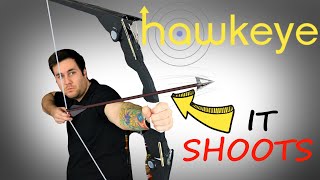 Hawkeye Bow That ACTUALLY SHOOTS Real Clint Barton Bow And Arrow [upl. by Aihppa]