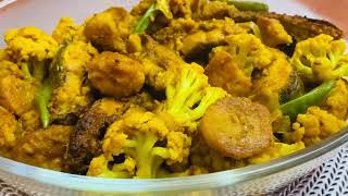 Masher Daler Bori Recipe  Bori Diye Fulkopi Recipe  Masher Bori Diye Mach Recipe [upl. by Priestley]