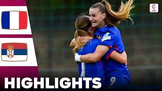 France vs Serbia  What a Game  Highlights  U19 Womens European Championship 14072024 [upl. by Salvadore]