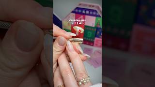 asmr christmas nails 🌨️🎀 nails christmas nailart [upl. by Rawde]