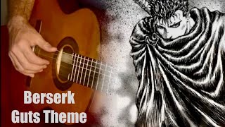 Berserk  Guts Theme Guitar Cover With Guitar Tab [upl. by Htebazle723]