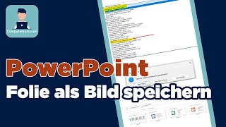 PowerPoint Folie als Bild abspeichern [upl. by Dibbrun]