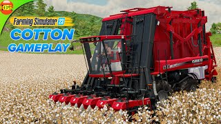 Planting Harvesting and Selling Cotton to Spinnery  Farming Simulator 23 Gameplay fs23 [upl. by Nallak729]