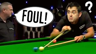 Ronnie O’Sullivan Foul Controversy Slow Motion Snooker [upl. by Nelan]