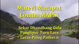 2 Macapat Mapsi  Dhandhang Gula Panglipur Turu Lare Audio Not amp Lirik Voc  Pariyah [upl. by Noinatrad433]