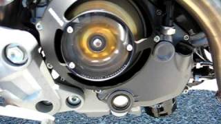 Ducati Monster 1100s wRizoma clutch cover and pressure plate [upl. by Jannery691]