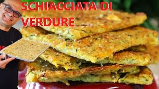 SCHIACCIATA CROCCANTE DI VERDURE ricetta della schiacciata [upl. by Arleta940]