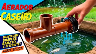 🐟 AERADOR CASEIRO para tanques de peixes 🌊 [upl. by Auliffe]