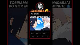 The moment when Destroyed madam s brother in less than 1 minutes🥶⚡ ll naruto [upl. by Lehcear]