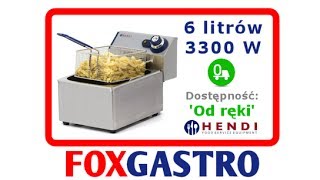 Frytownica 6l gastronomiczna Hendi 205815 3300W [upl. by Heyra]