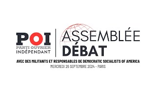 Rencontre avec les militants de Democratic Socialists of America DSA  Assemblée Débat du POI [upl. by Rossen]