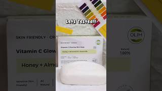 Shocking🤯 Olim natural soap ph test shorts olim soap bodycarebeautybathingsoaptestphtesting [upl. by Nostaw934]