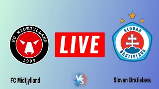 🔴LIVE  FC Midtjylland vs Slovan Bratislava Today Live Match EURO Champions League 2024 [upl. by Linad670]