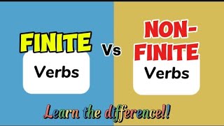 Finite vs NonFinite Verbs  English Grammar Tips 📚 [upl. by Htebasile]