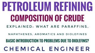 Composition of Crude  What are Paraffins Naphthenes and Aromatics  Chemical Engineer [upl. by Acina]