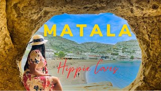 Matala Beach and Hippie Caves  Is This the Best Beach in Crete [upl. by Naima]