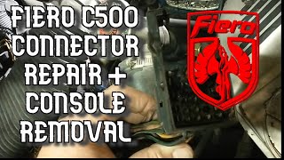 The Pontiac Fiero Chapter X  Rear Console Removal and C500 Connector Repair [upl. by Sregor]