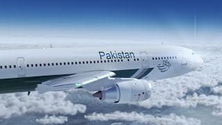 Pakistan International Airlines Flight 268  Crash Animation [upl. by Popele]