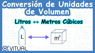 🧊 Conversión de Unidades de Volumen Litros L a Metros Cúbicos m³ [upl. by Nivanod4]