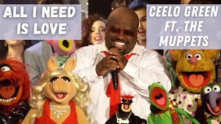 CeeLo Green feat The Muppets  quotAll I Need Is Lovequot  Exclusive Live Performance [upl. by Yokoyama614]