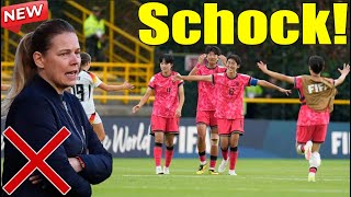 Schock Die deutsche U20Frauenmannschaft schied nach der Niederlage gegen Südkorea plötzlich aus [upl. by Maloy291]