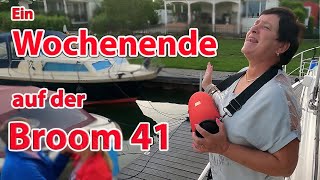 Bootsleben auf der Broom 41 mit Schnellfahren  Wie viele Personen passen auf die Plicht und Grillen [upl. by Acinnad]