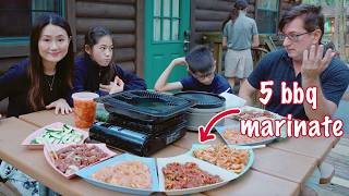 Making authentic 5 Asian bbq marinades No need to go to bbq restaurant Trick or treat at Disney [upl. by Ag235]