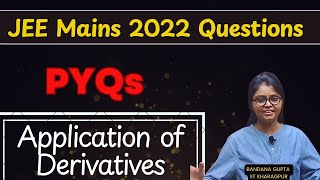 📚 🚀Application of Derivatives 2022 PYQs JEE Mains and Advanced📚✨ Break All Barriers 🚀 jee2025 [upl. by Cordell]