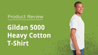 Gildan 5000 Unisex Heavy Cotton TShirt  Awkward Styles Product Review [upl. by Annaerda]