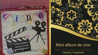 Mini album de cine  SCRAPBOOKING Movie album [upl. by Aitnuahs]