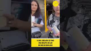 A una jubilada le vino más de 300000 pesos en la boleta de luz tarifas jubilados jubilaciones [upl. by Nwonknu]