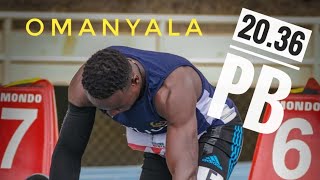 Omanyala 200m  2036 Sec  Kenyan Nationals 2022 [upl. by Melisande]