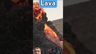 Lava liquid volcano volcanicisland lava volcanoisland fire volcanic travel iceland nature [upl. by Raama]