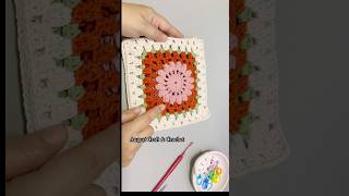 Granny square Crochet tote bag crochet easybag diy easybagmaking diycrochê grannysquare [upl. by Aihsoj729]