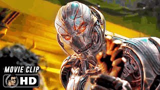 Ultron Cuts Off Klaues Arm Scene  AVENGERS AGE OF ULTRON 2015 SciFi Movie CLIP HD [upl. by Nibas]