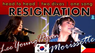 Morissette Amon amp 이영현 Lee Young Hyun RESIGNATION  This is amazing [upl. by Thurman]