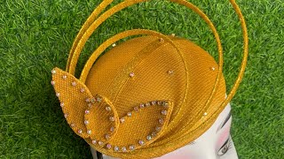 How to make a fascinator with rings and 3D applique [upl. by Kho]