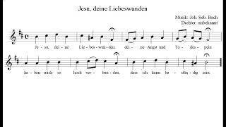 J S Bach quotJesu deine Liebeswundenquot hier für Blasinstrumente in B [upl. by Tobias]