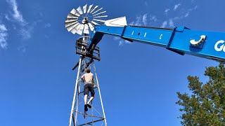 Taking Down A Windmill 1928 Aermotor 602 [upl. by Kellie102]