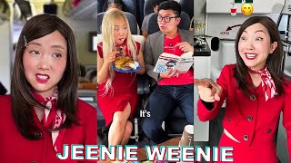 1 HOUR JEENIE WEENIE Flight Attendant✈️ TikTok Compilation 2 2024  Real Flight Stories [upl. by Hartwell421]