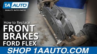 How to Replace Front Brakes 1314 Ford Flex [upl. by Yboc361]