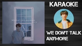 We dont talk anymore  Karaoke Jungkook  Charlie puth y selena gomez [upl. by Imeon]