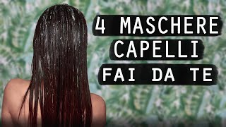 4 MASCHERE per CAPELLI FAI DA TE 🧖‍♀️🦜🍃 [upl. by Aramad]